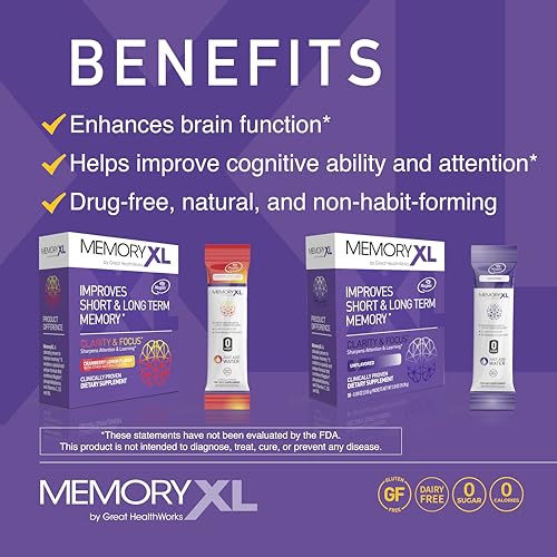 OmegaXL Joint Support Supplement 60 Count & MemoryXL Brain Supplement Cranberry Lemon 30 Pack B4440