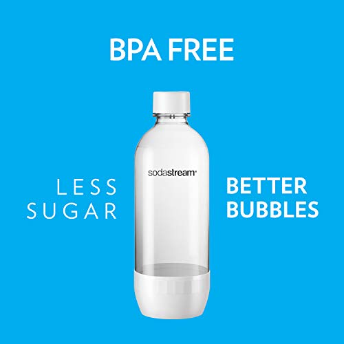 SodaStream CLASSIC DWS Carbonating Bottle Black, 1L Twin Pack F7392