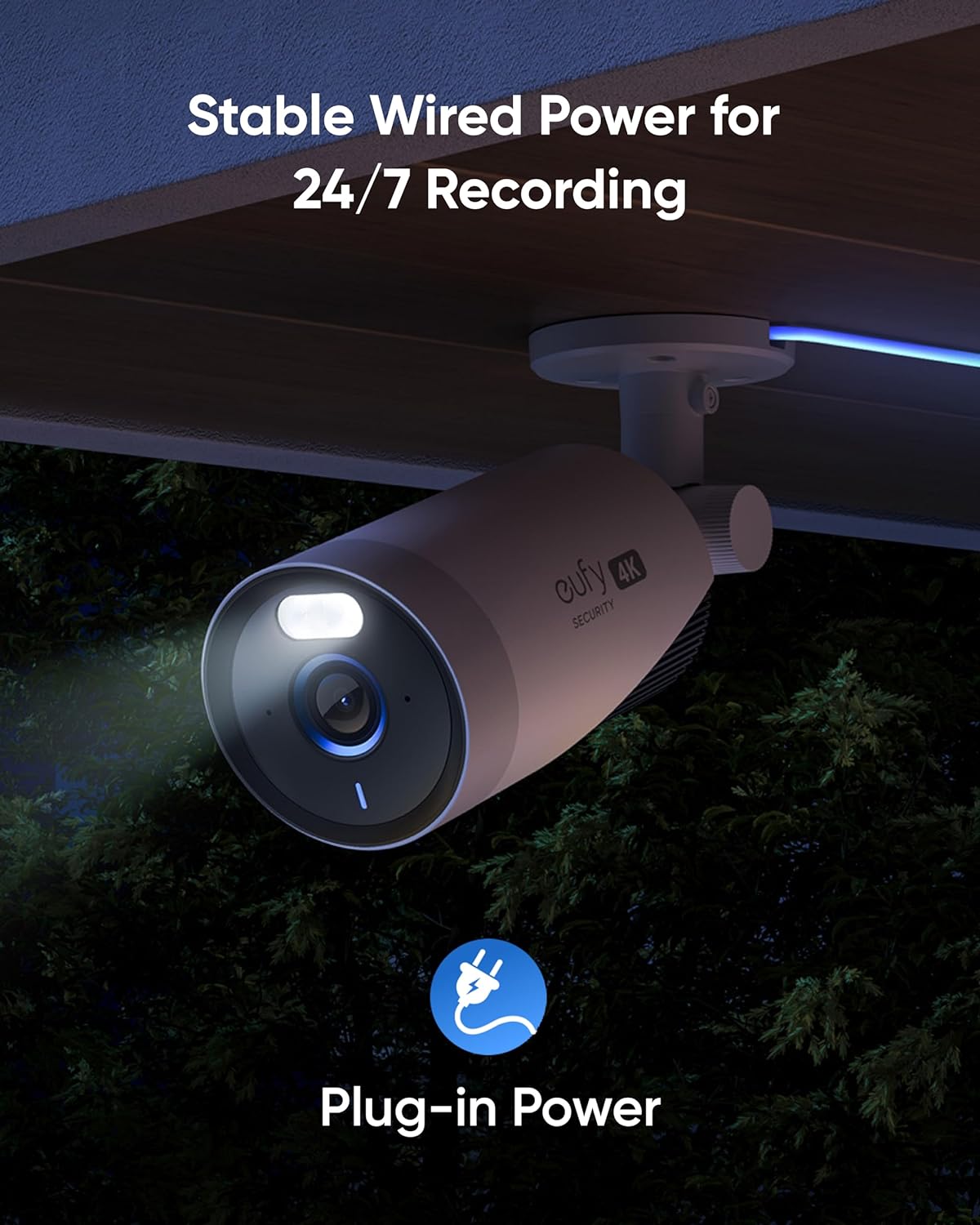 eufy Security eufyCam E330 (Professional) Add-On Camera, Outdoor Security Camera, 4K, Plug-in, Requires HomeBase 3 T6619
