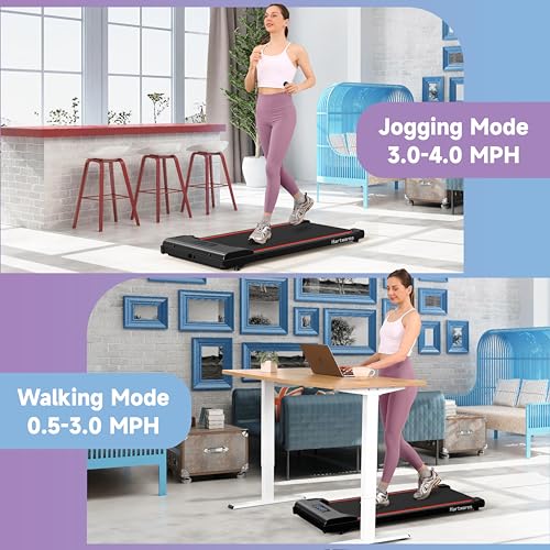 Walking Pad Treadmill 2 in 1 with Remote Control for Home Office O415