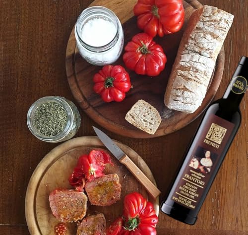 Pruneti Organic Extra Virgin Olive Oil from Tuscany, First Cold Pressed, 16.9 fl oz A92155