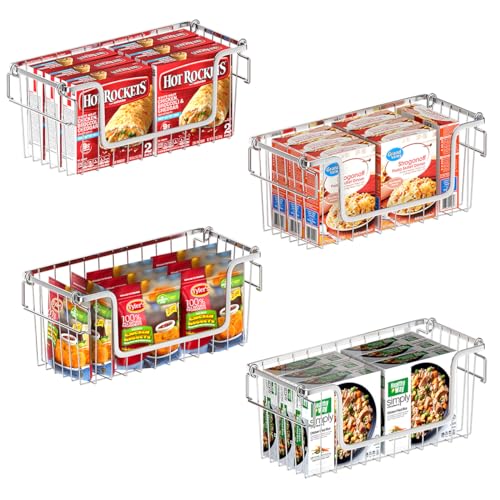 Orgneas Stacking Freezer Organizer Bins for 5.0Cu.Ft Chest Freezer, Set of 4 D127