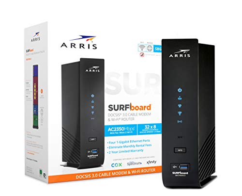 ARRIS SURFboard SBG7600AC2 DOCSIS 3.0 Cable Modem & AC2350 Wi-Fi Router R756764