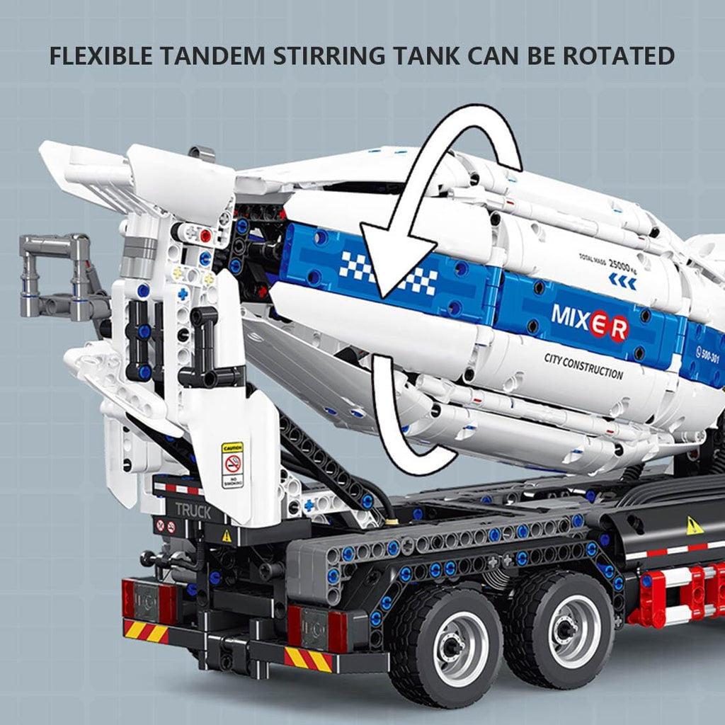 Technic Cement Tanker Truck Building Kit, 2432 Pieces H934