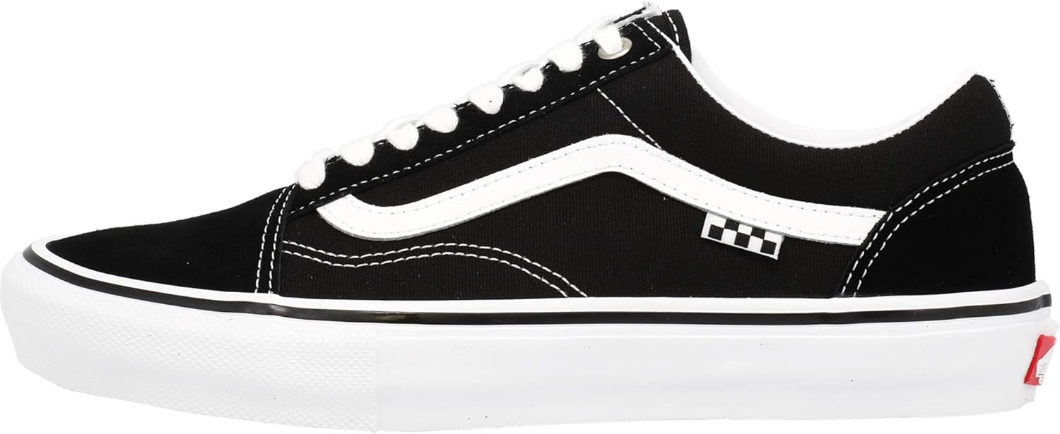 Vans Men's Skate Old Skool Sneaker Black White Size 8.5 M39014