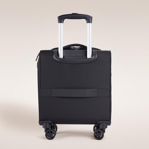 Verage Underseat Carry On Luggage with Wheels, 14.5 Inch Spinner Suitcase, Black V292