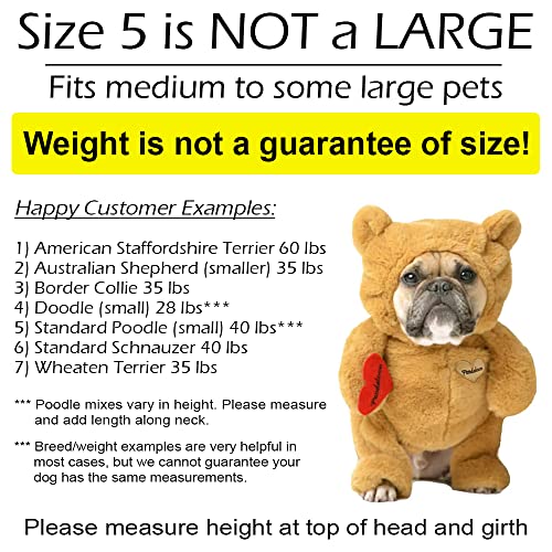 Pandaloon Dog Halloween Costume with Arms for Small and Medium Dogs and Cats A540