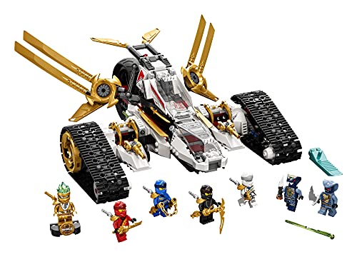 LEGO NINJAGO Legacy Ultra Sonic Raider 71739 Building Kit with Plane and Motorcycle T48140