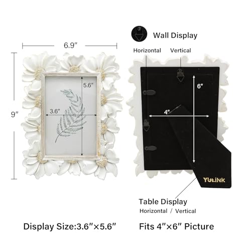 Vintage Picture Frame 8x10 Antique Black Ornate for Tabletop and Wall U180
