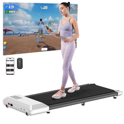 Walking Pad, Under Desk Walking Pad Treadmills for Home/Office, Mini Walking Pad for Home, 2 in 1 Walking Portable Desk Treadmill with Remote Control&LED Display