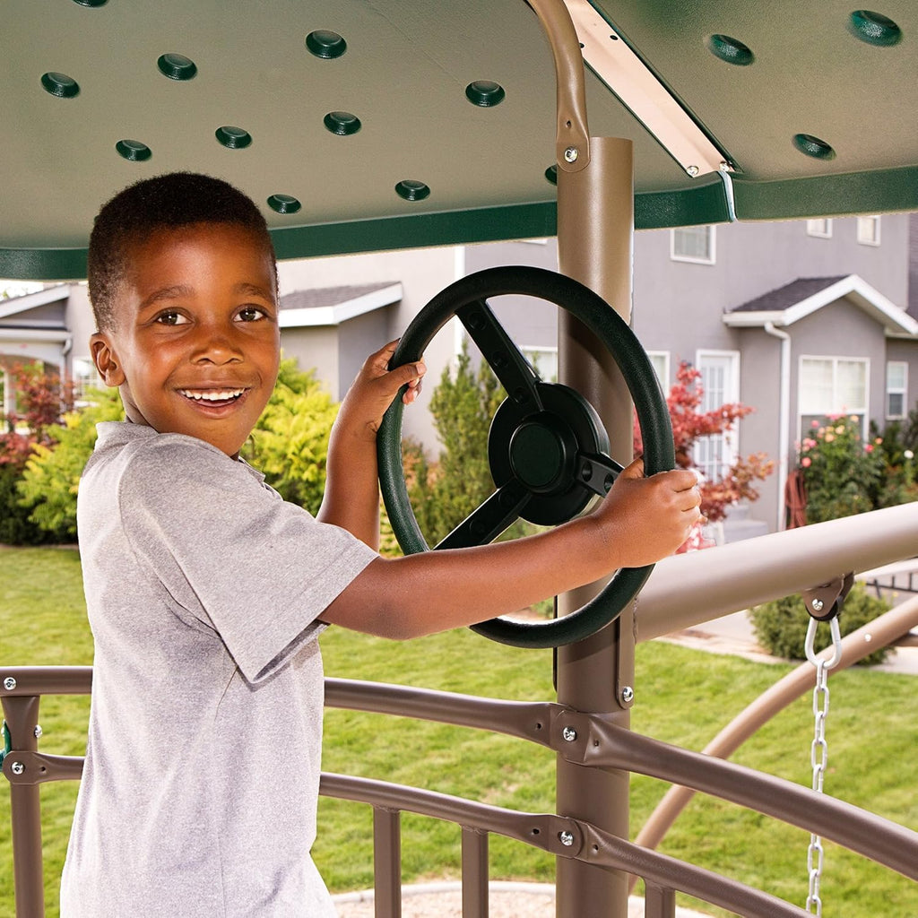 Lifetime Adventure Tower Swing Set, Earthtone L724449