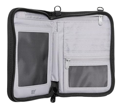 Pacsafe Rfidsafe V150 Anti-theft Compact Passport Wallet, Black M2960