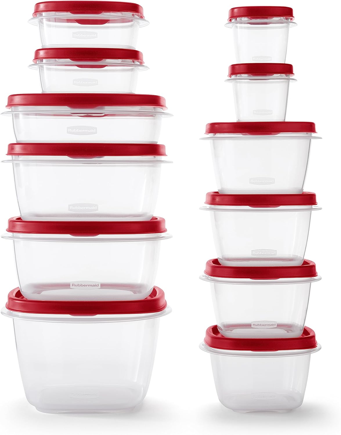 Rubbermaid Assorted Food Storage Container Set, 24-Pack C654