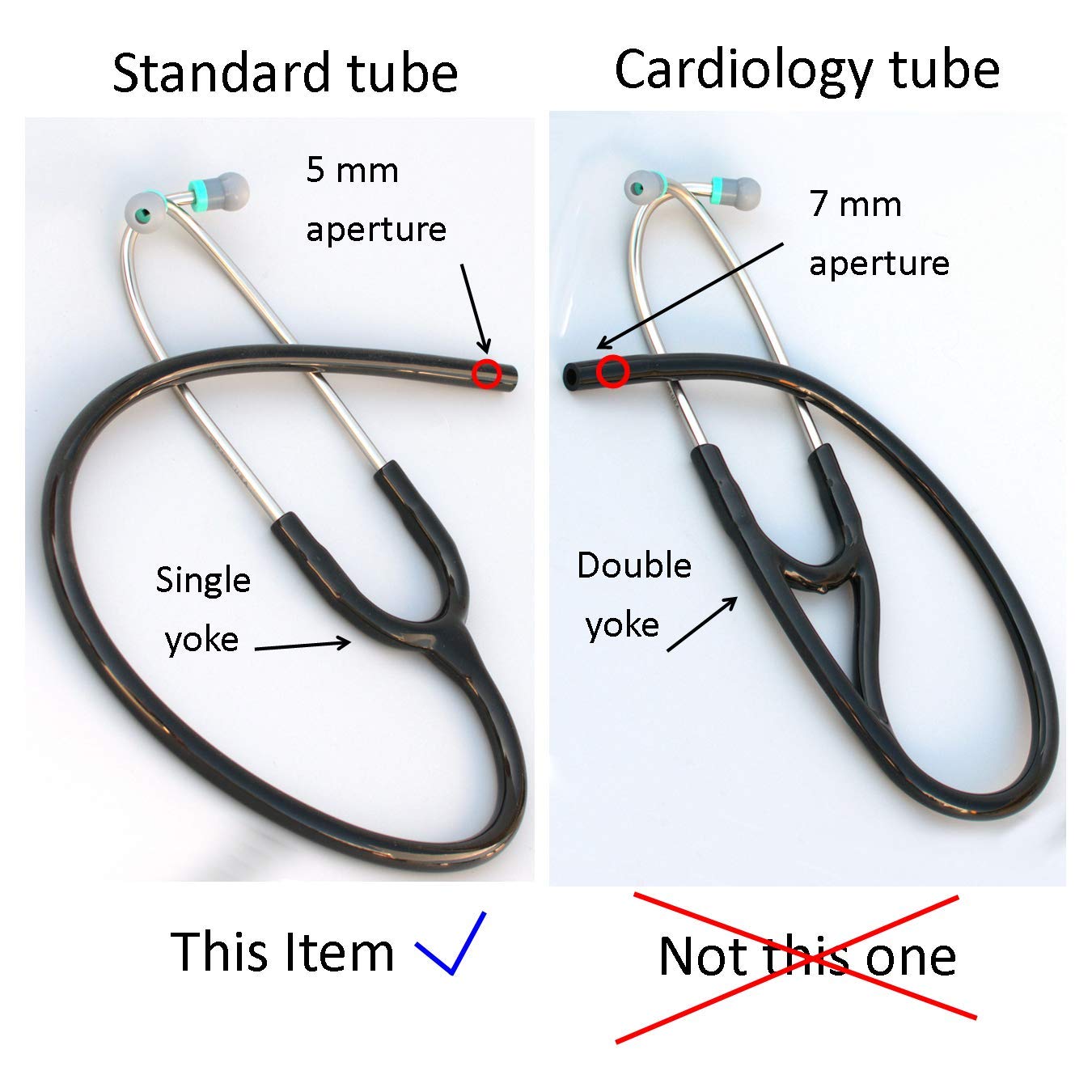 CardioTubes Replacement Tube for Littmann Classic II SE Stethoscopes, 5mm Green Q456278