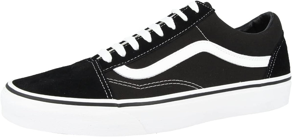 Vans Women's UA Old Skool Sneakers, Black/White, 7.5 Medium US H540046