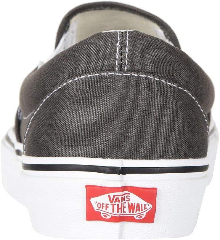 Vans Men's Classic Slip-On Core, Charcoal/White, Size 9 M287908