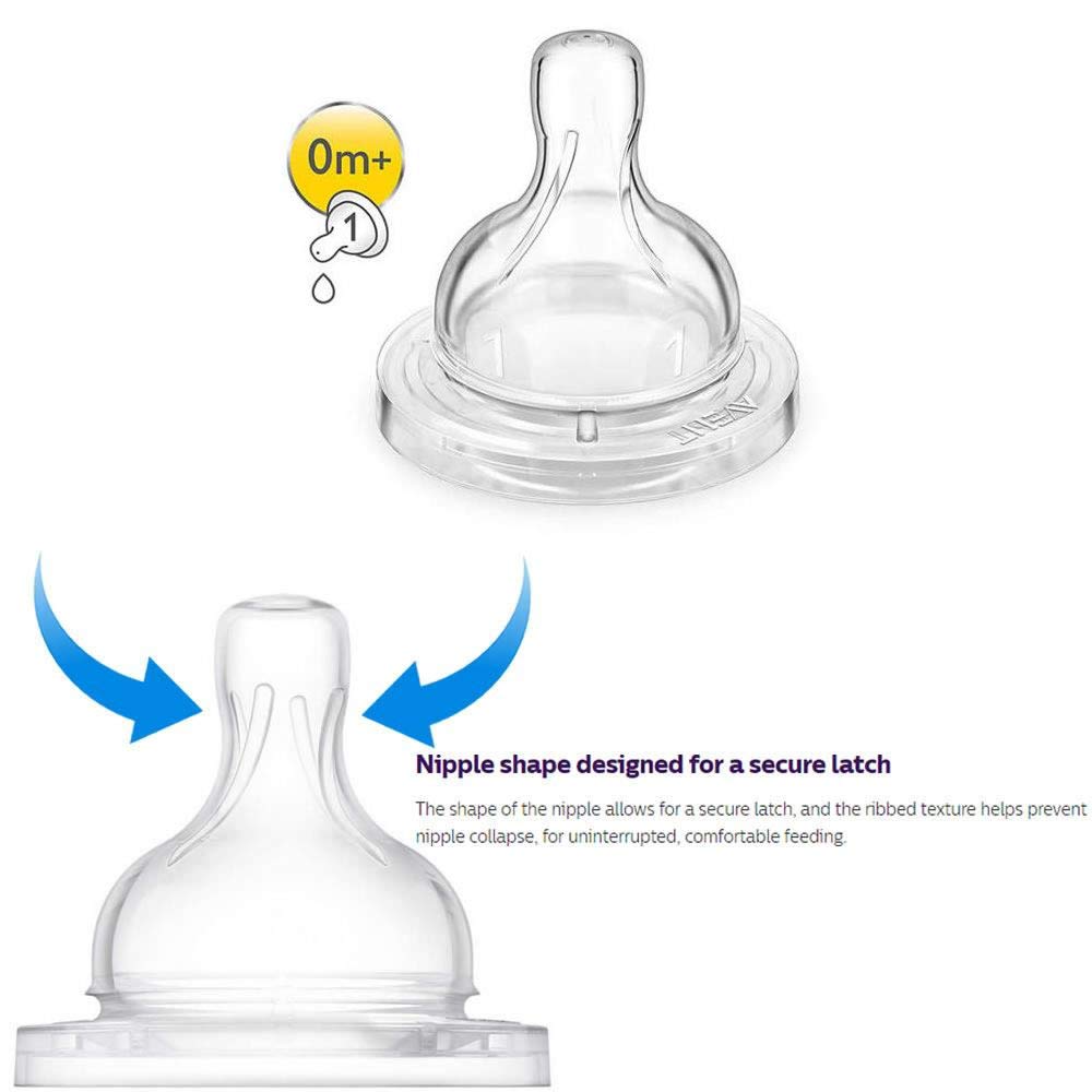 Philips AVENT SCF400/34 Anti-Colic Bottle 4oz 3pk, Clear W44367