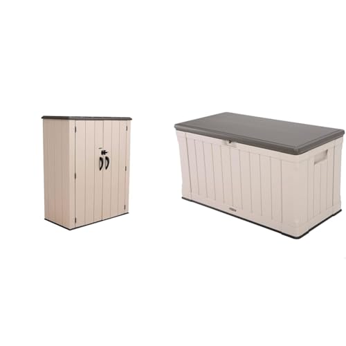 Lifetime 60326 Vertical Storage Shed, Desert Sand E707