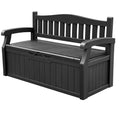 Devoko 80 Gallon Lockable Storage Bench Deck Box for Patio, Black Z966662