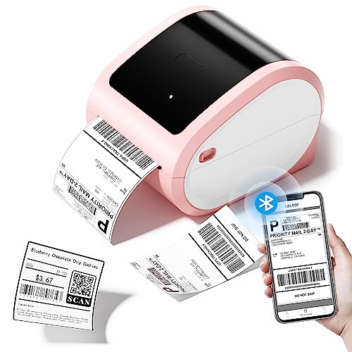 COLORWING Thermal Shipping Label Printer,D520 Bluetooth Thermal Label Printer for Small Business 4x6, Wireless Label Printer with A Label Bin Compatible with USPS,Amazon,Ebay,Etsy,Etc