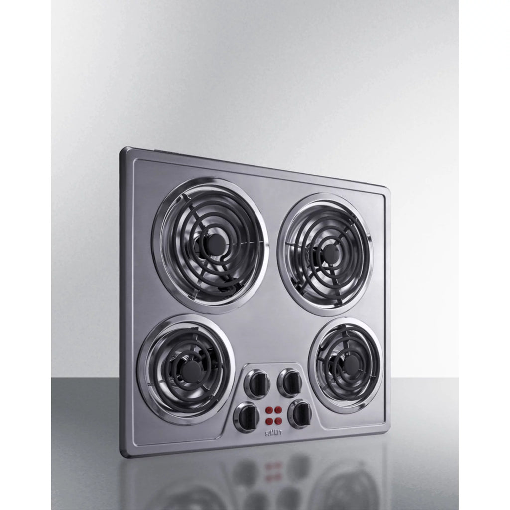 240V 4-Burner Coil Cooktop 24" Wide A402