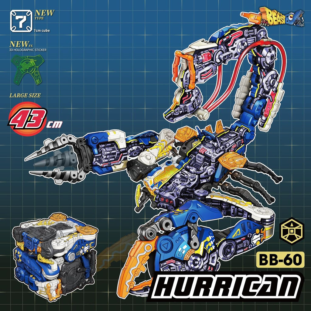 52TOYS BEASTBOX BB-60 Hurrican Deformation Action Figure Mecha Cube Q511175