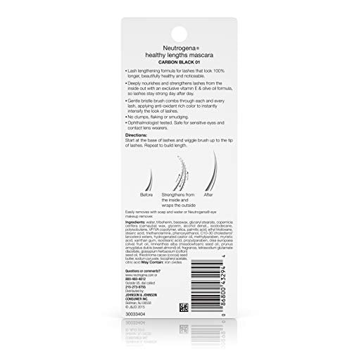 Neutrogena Healthy Lengths Mascara, Black 0.21 oz O3499