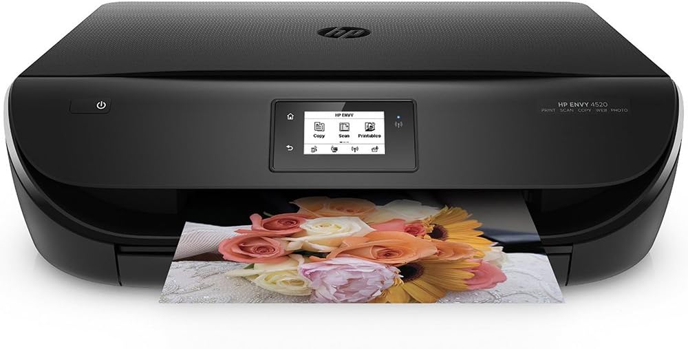 HP Envy 4520 Wireless All-in-One Color Photo Printer with Mobile Printing,HP Instant Ink or Amazon Dash replenishment ready (F0V69A)