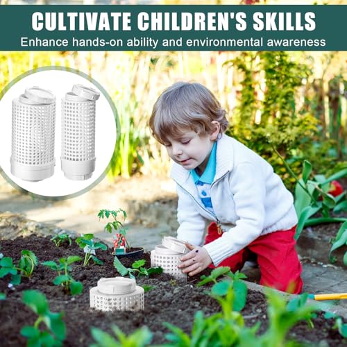 Blosssound 4 Pcs Inground Worm Composter for Raised Garden Beds Z670