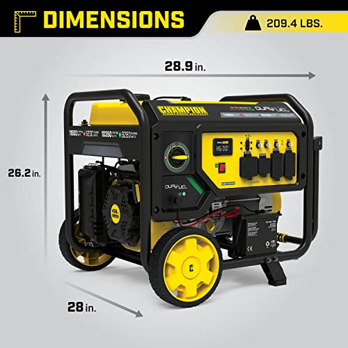 Champion Power Equipment 15,000-Watt MKE Series Portable Generator with Electric Start and CO Shield L2029