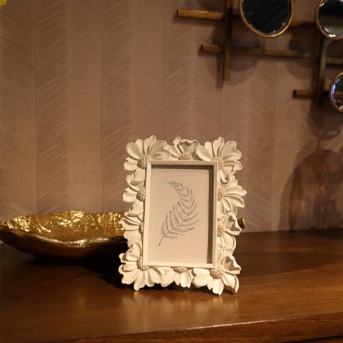 Vintage Picture Frame 8x10 Antique Black Ornate for Tabletop and Wall U180