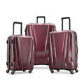 Samsonite SWERV DLX Spinner 3 Piece Carry-On, Medium, and Large Suitcase Hard-Shell Luggage Set with Side Carry and Telescopic Handle, Aubergine