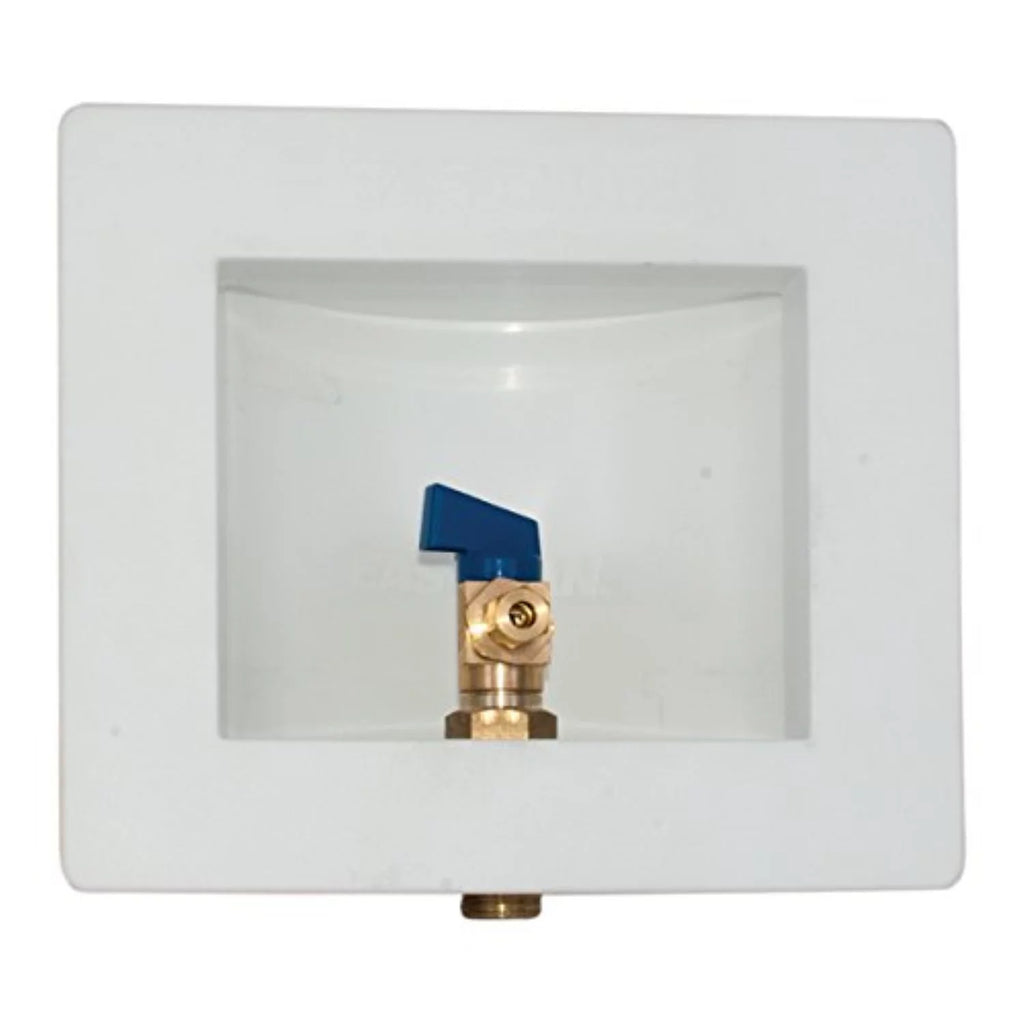 Eastman 60232 Ice Maker Outlet Box, 1/2 inch Sweat, White