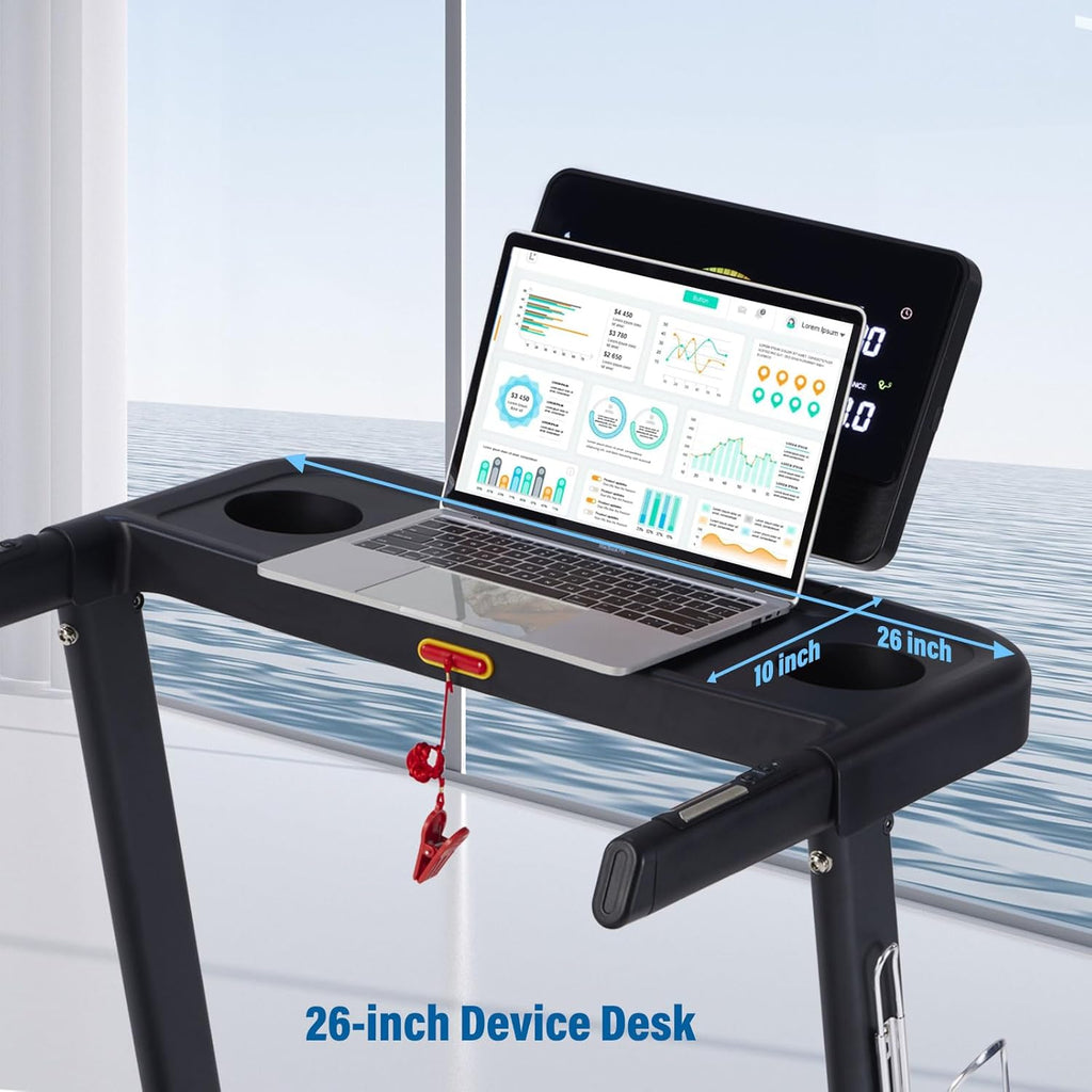 Treadmill for Home, 350 lbs Capacity, 3.0HP with Incline K82388
