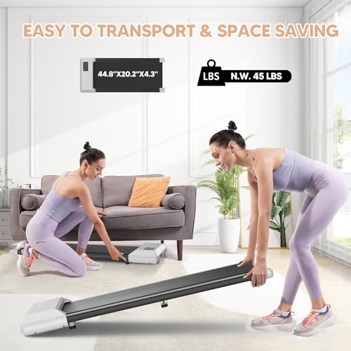Walking Pad Under Desk Treadmill with Remote Control and LED Display F440