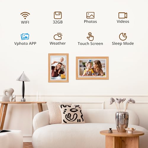 Dragon Touch 10.1'' WiFi Digital Picture Frame HD IPS Touch Screen S798