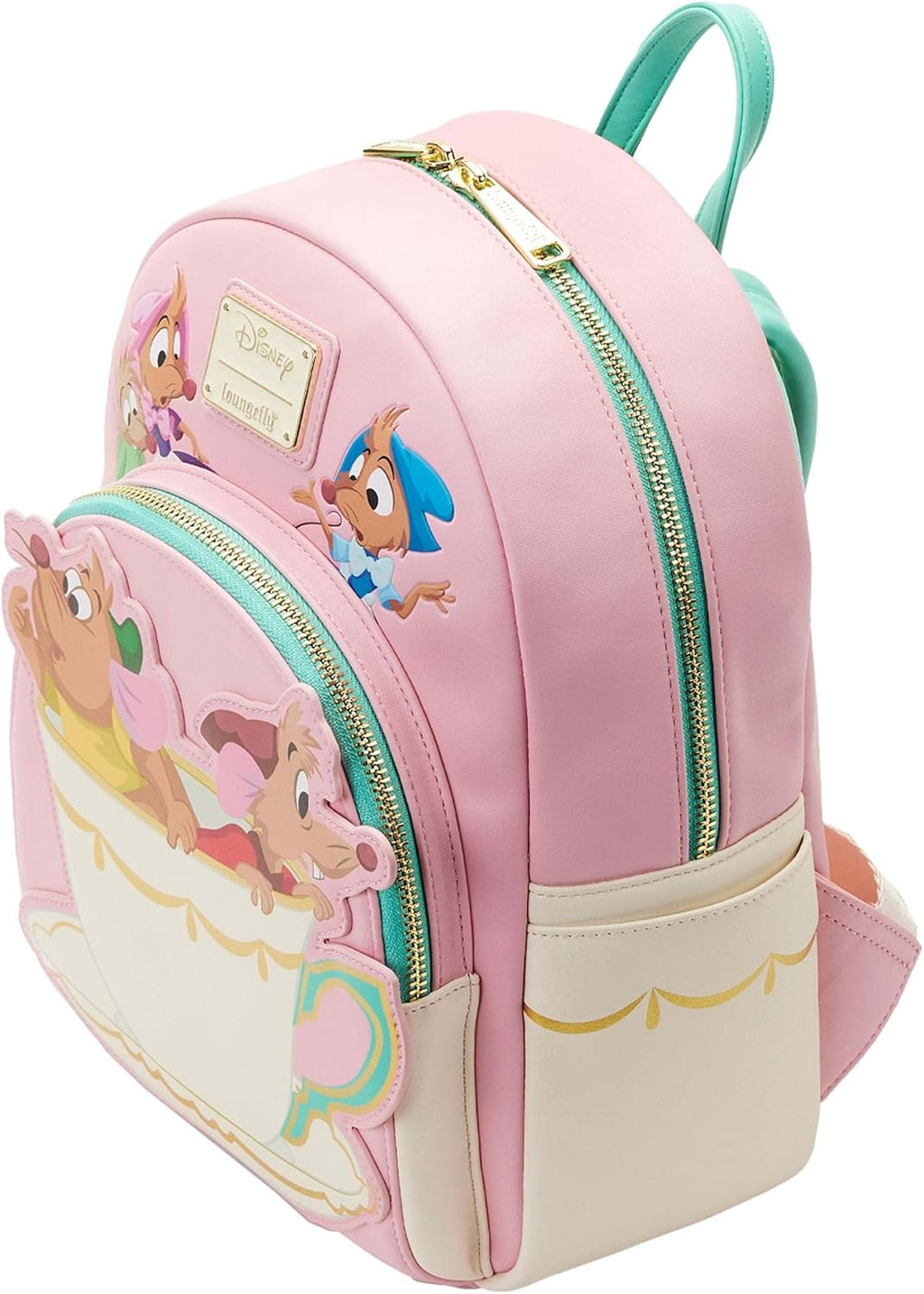 Loungefly Cinderella Gus and Jaq Teacup Mini Backpack E62583