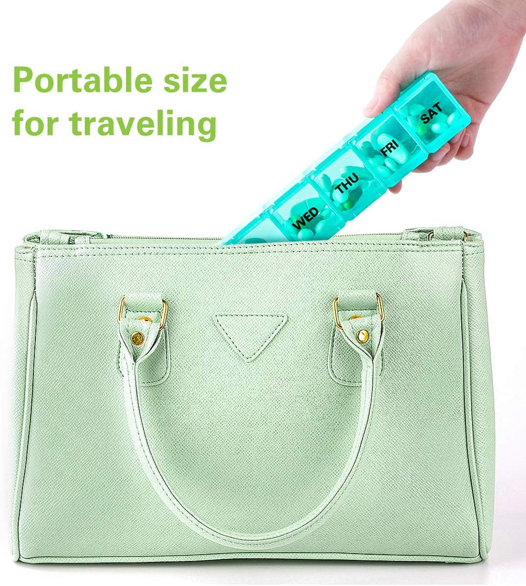 BUG HULL Pill Organizer Large 2 Pack Travel Weekly F550