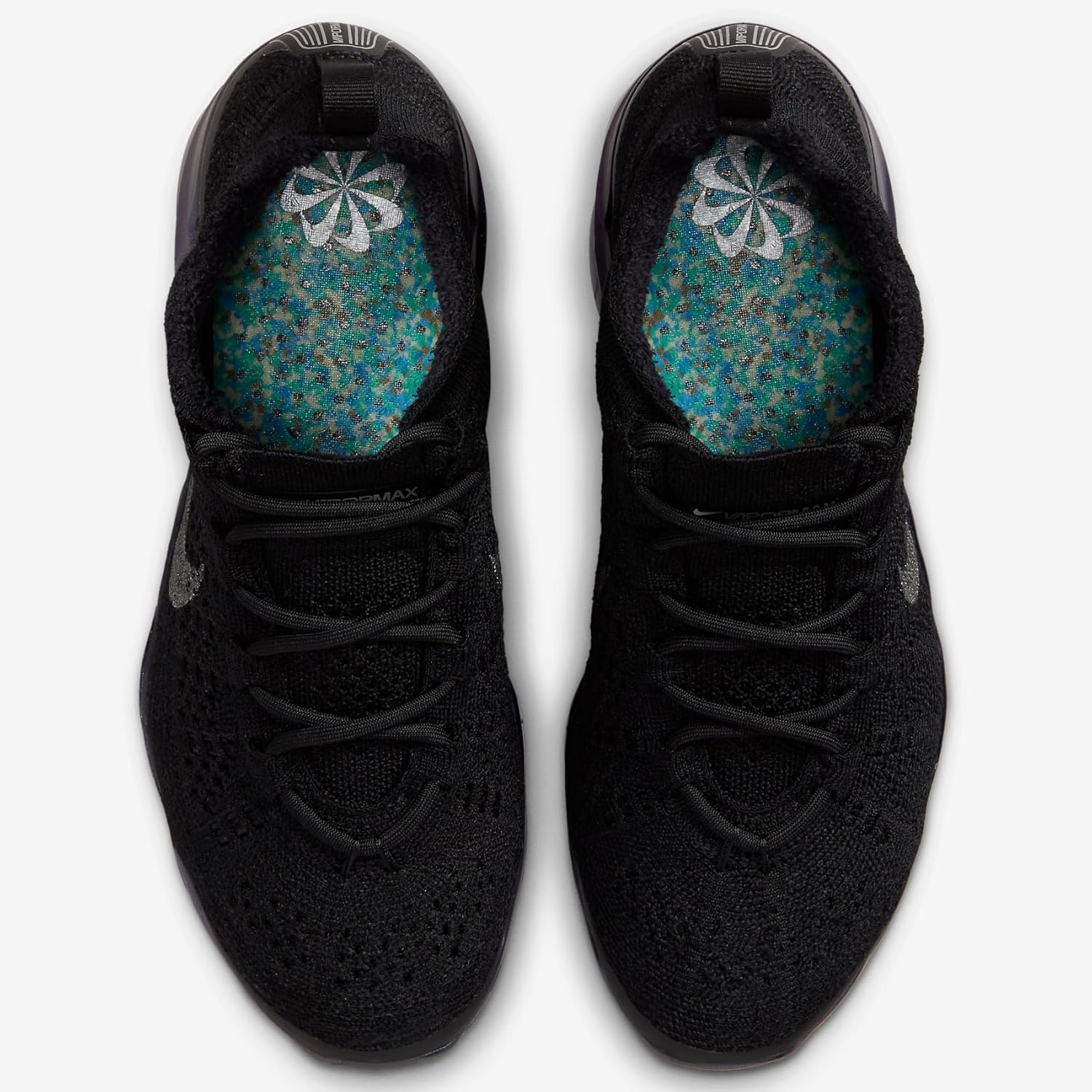 Nike Air Vapormax 2023 Flyknit Women's Shoes Black Metallic Silver X27158