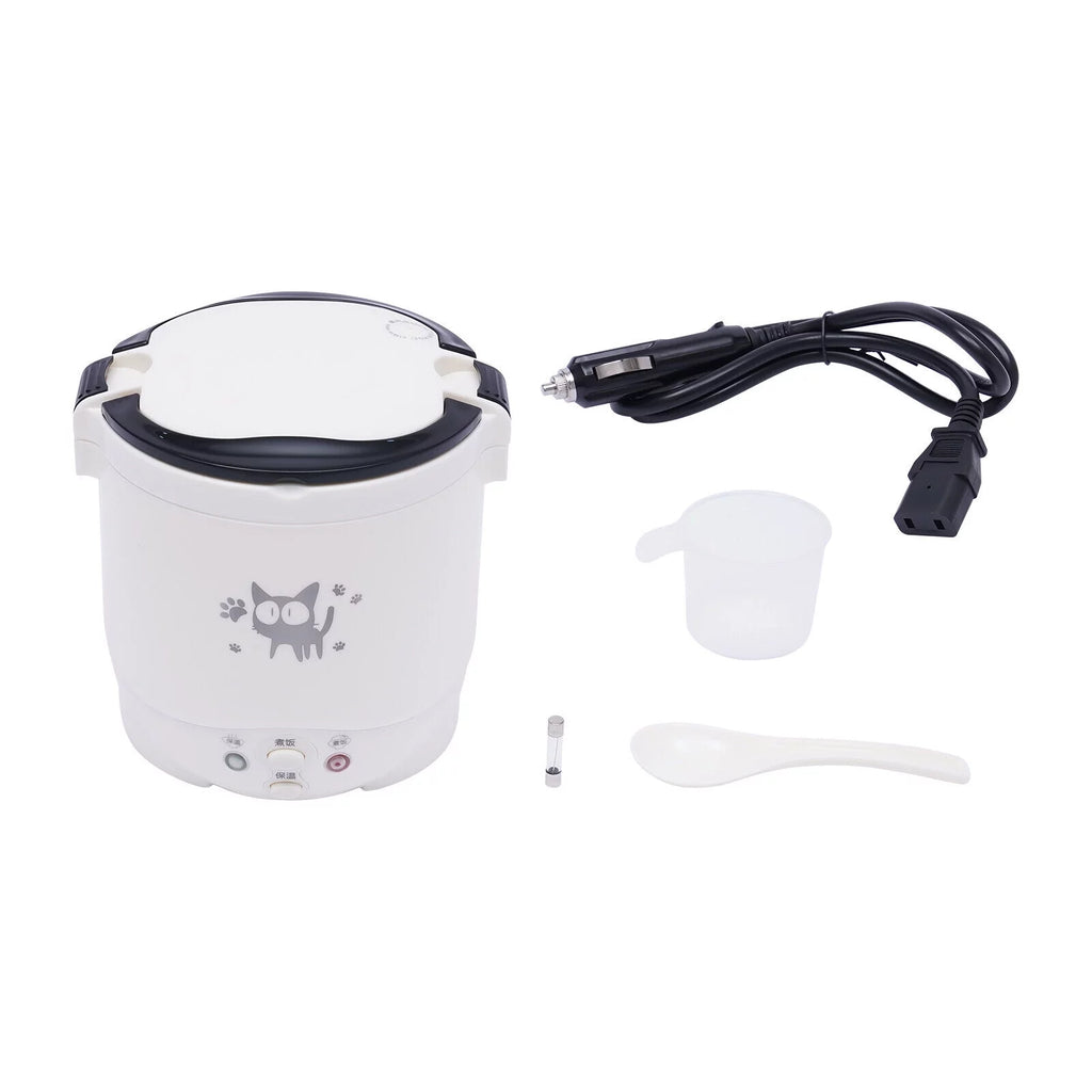 Car Mini Travel Lunch Box Electric Rice Cooker Steamer 12V U510443