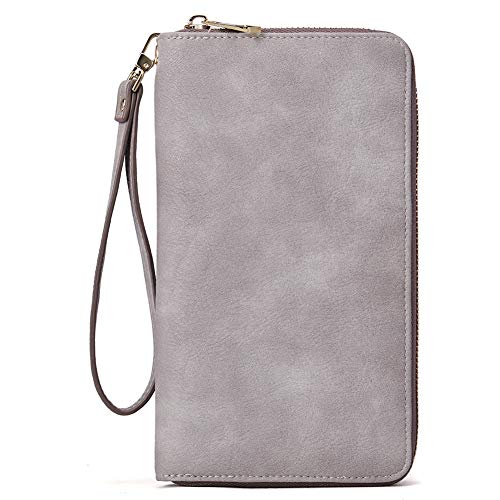 CLUCI Womens Wallet RFID Bifold Wristlet Large