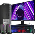 Dell OptiPlex Computer Desktop PC, Intel Core i5 3rd Gen, 16GB RAM, 2TB HDD, MTG New 20 inch LED Monitor, RGB Speaker and Keyboard Mouse, WiFi, Windows 10 Pro (Renewed)