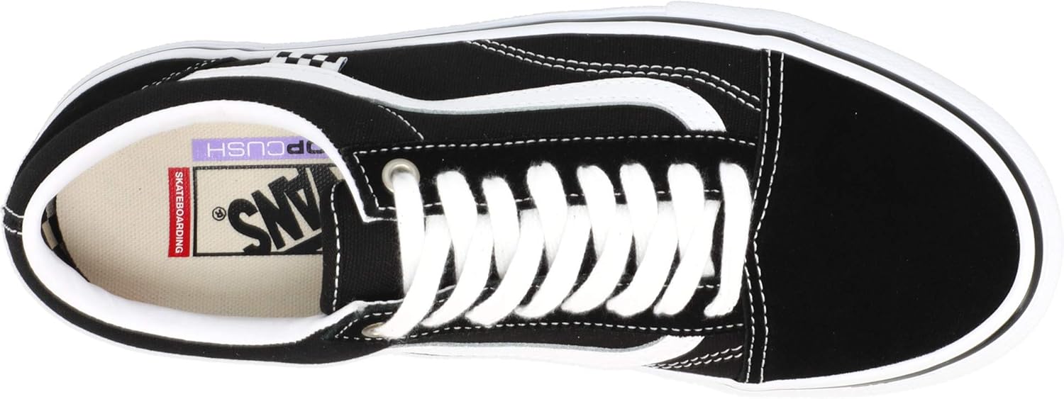 Vans Men's Skate Old Skool Sneaker Black White Size 8.5 M39014