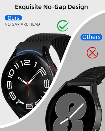Stretch Watch Band Compatible with Samsung Galaxy Watch 7/6/5/4, 20mm Nylon Sport Loop E1964