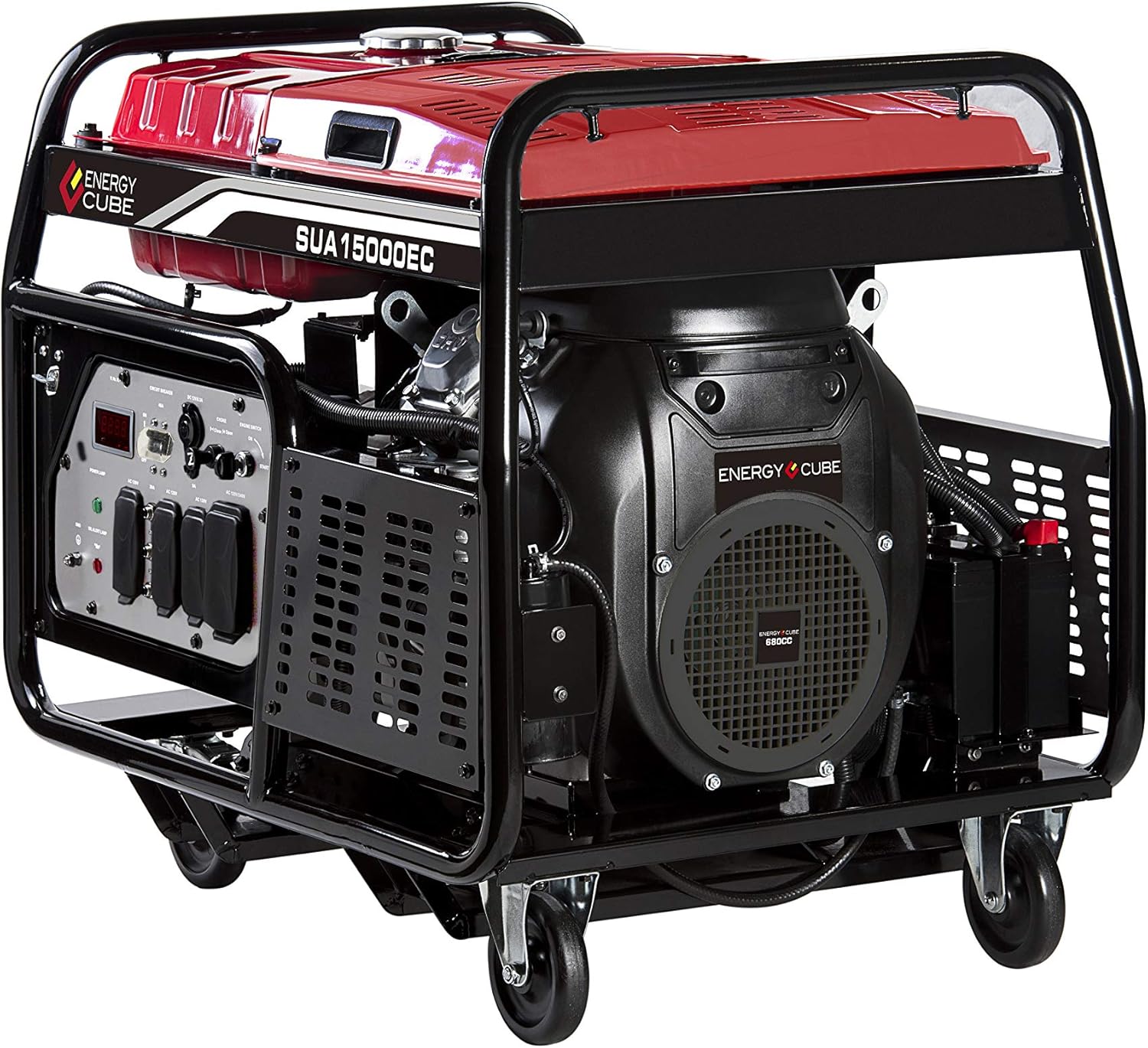 A-iPower SUA15000ECV 15000-Watt Portable Generator Gas Powered Electric Start C83740