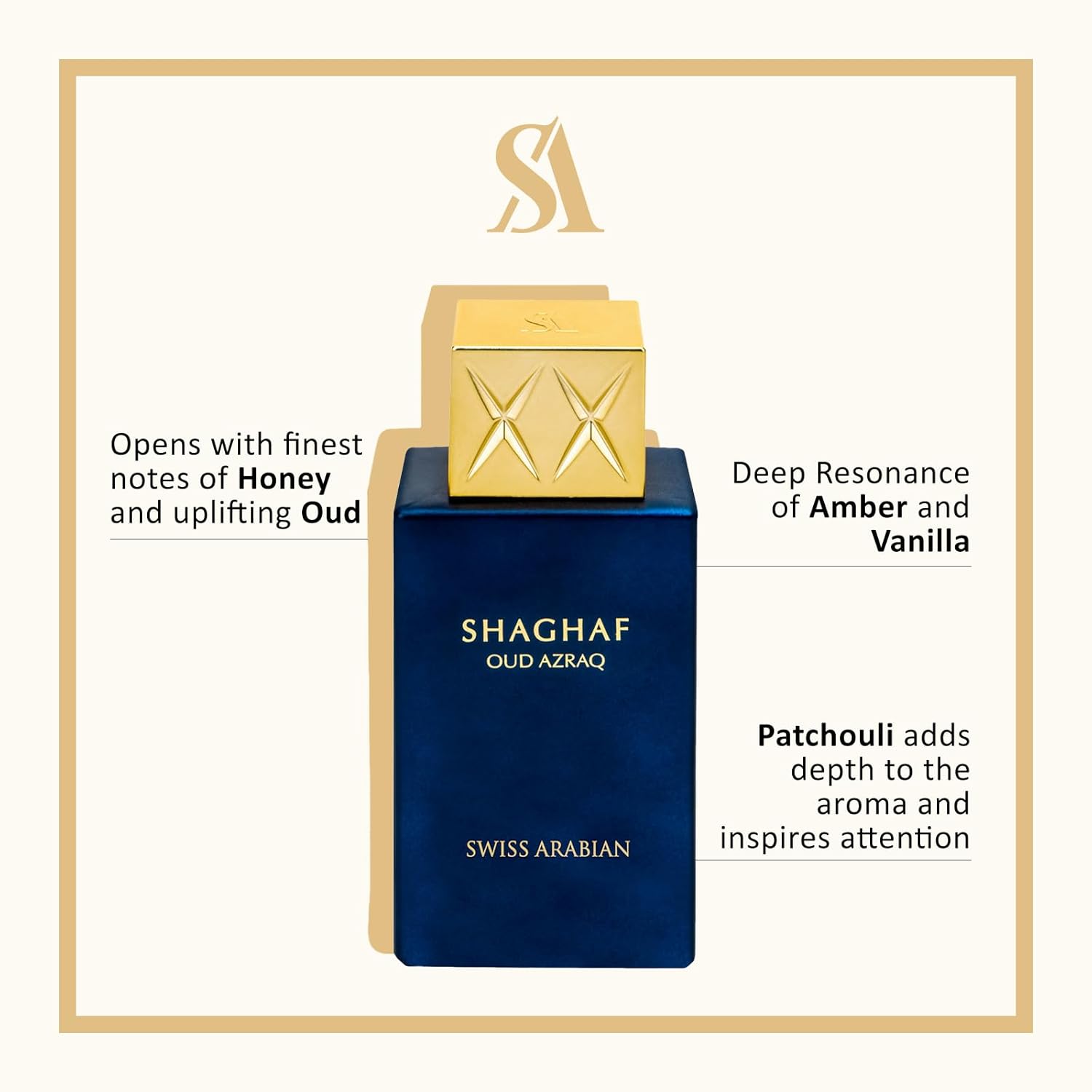 Swiss Arabian Shaghaf Oud Azraq 2.5 oz EDP Spray T12390