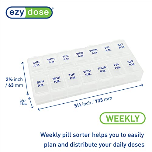 Ezy Dose Weekly AM/PM Pill Organizer, Medium Compartments G494543