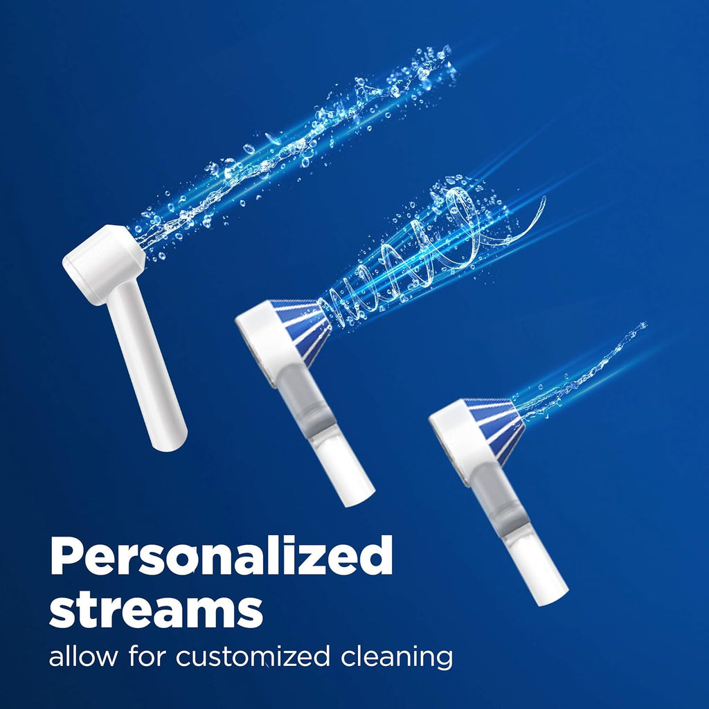 Oral-B Water Flosser Advanced, Cordless Portable Oral Irrigator with 3 Nozzles Q459