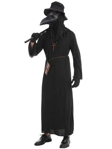 HAOSUN Plague Doctor Costume Set for Men Adults (M size) T518