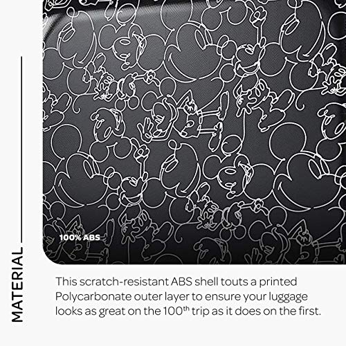 AMERICAN TOURISTER Disney Hardside Luggage with Spinner Wheels, Mickey Mouse, 2-Piece Set Y5819